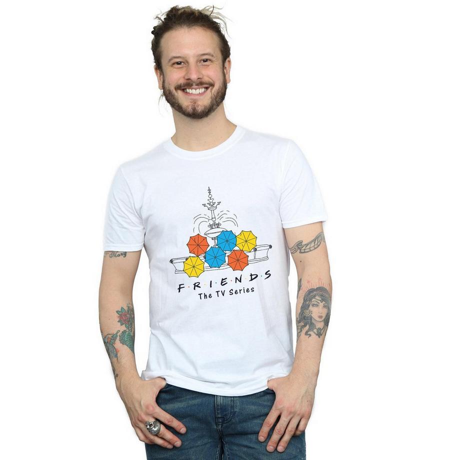 Friends Fountain Umbrellas T-Shirt  