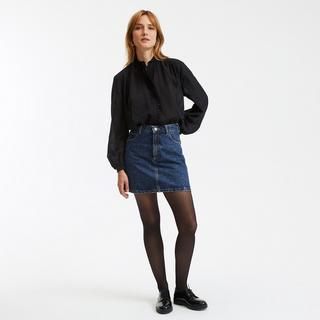 La Redoute Collections  Langärmelige Bluse mit gerüschtem Stehkragen 