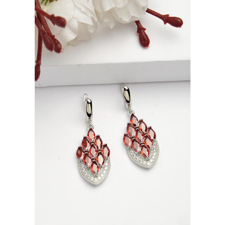 AVANT-GARDE PARIS  Diva Kollektion Pfauenfeder-Tropfenohrringe 