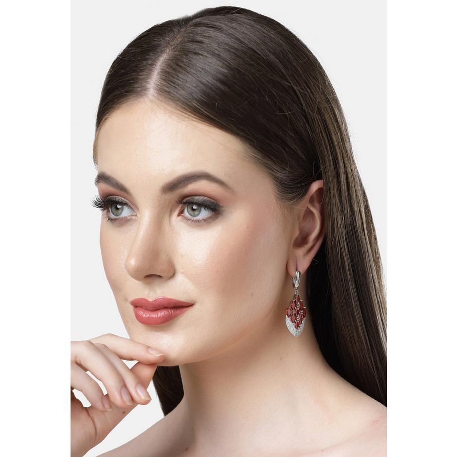 AVANT-GARDE PARIS  Diva Kollektion Pfauenfeder-Tropfenohrringe 