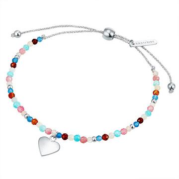 Femme Bracelet en acier inoxydable Coeur