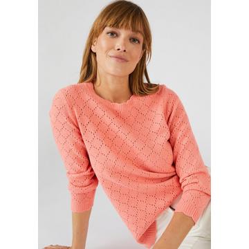 Pull maille ajourée.