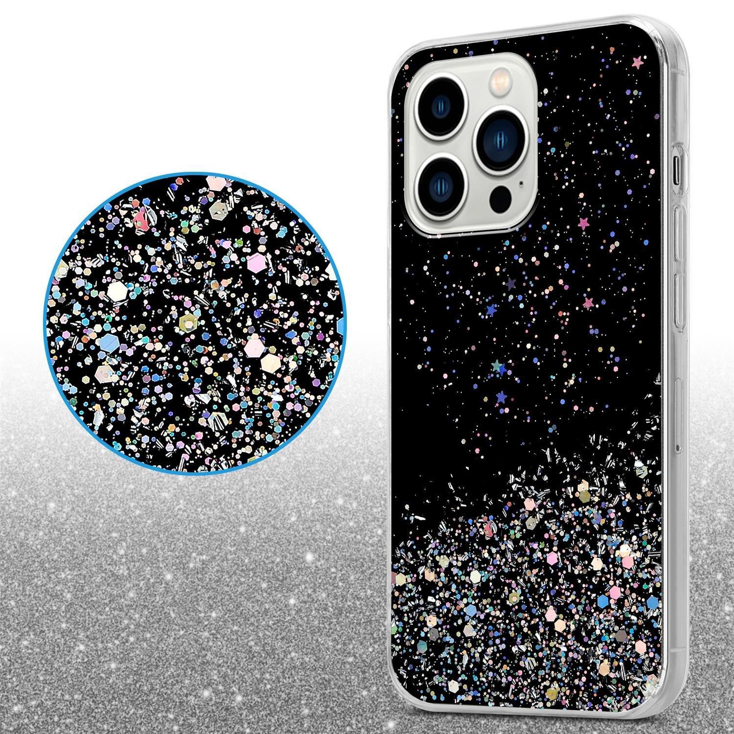 Cadorabo  Housse compatible avec Apple iPhone 13 PRO - Coque de protection en silicone TPU flexible avec paillettes scintillantes 