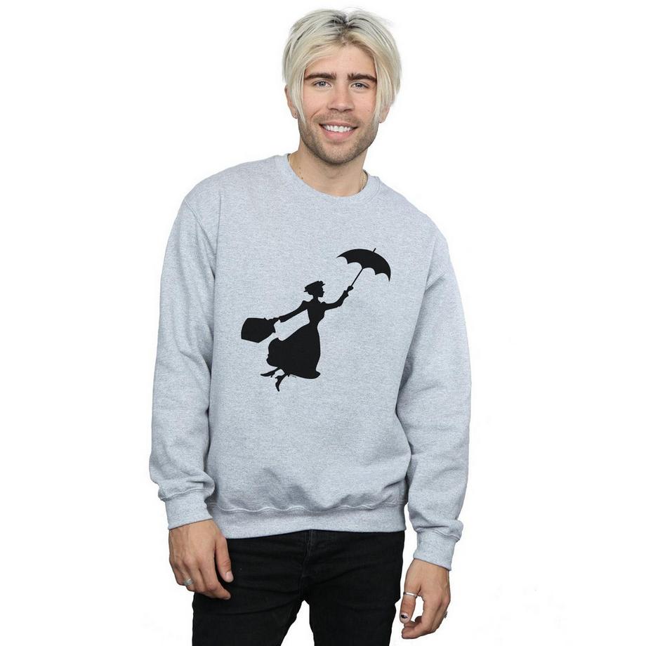 Disney Mary Poppins Silhouette Felpa  