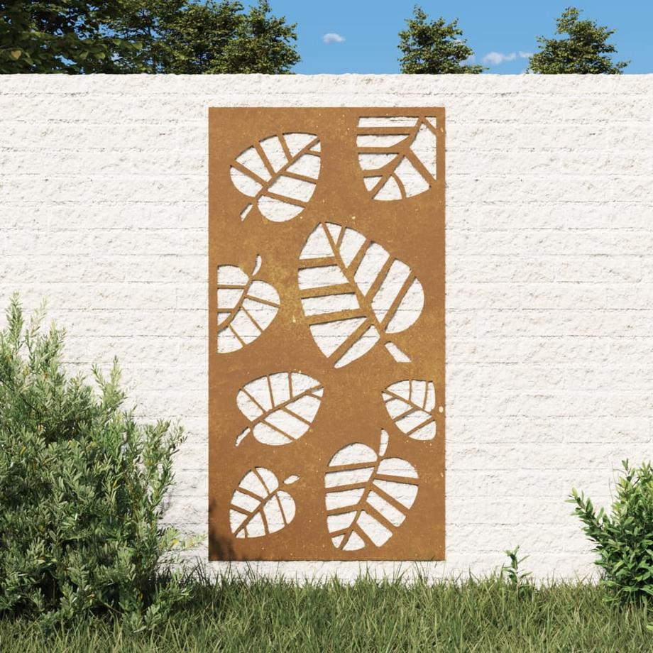 VidaXL Décoration murale de jardin acier  