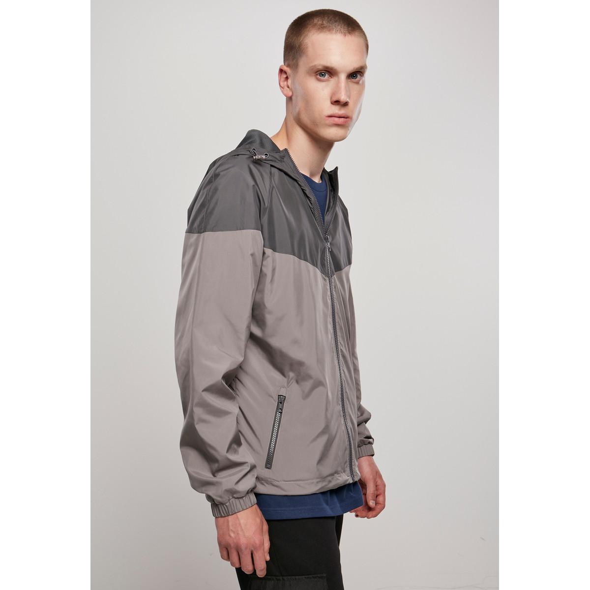 URBAN CLASSICS Classics Zweifarbige Tech Windrunner Jacke  