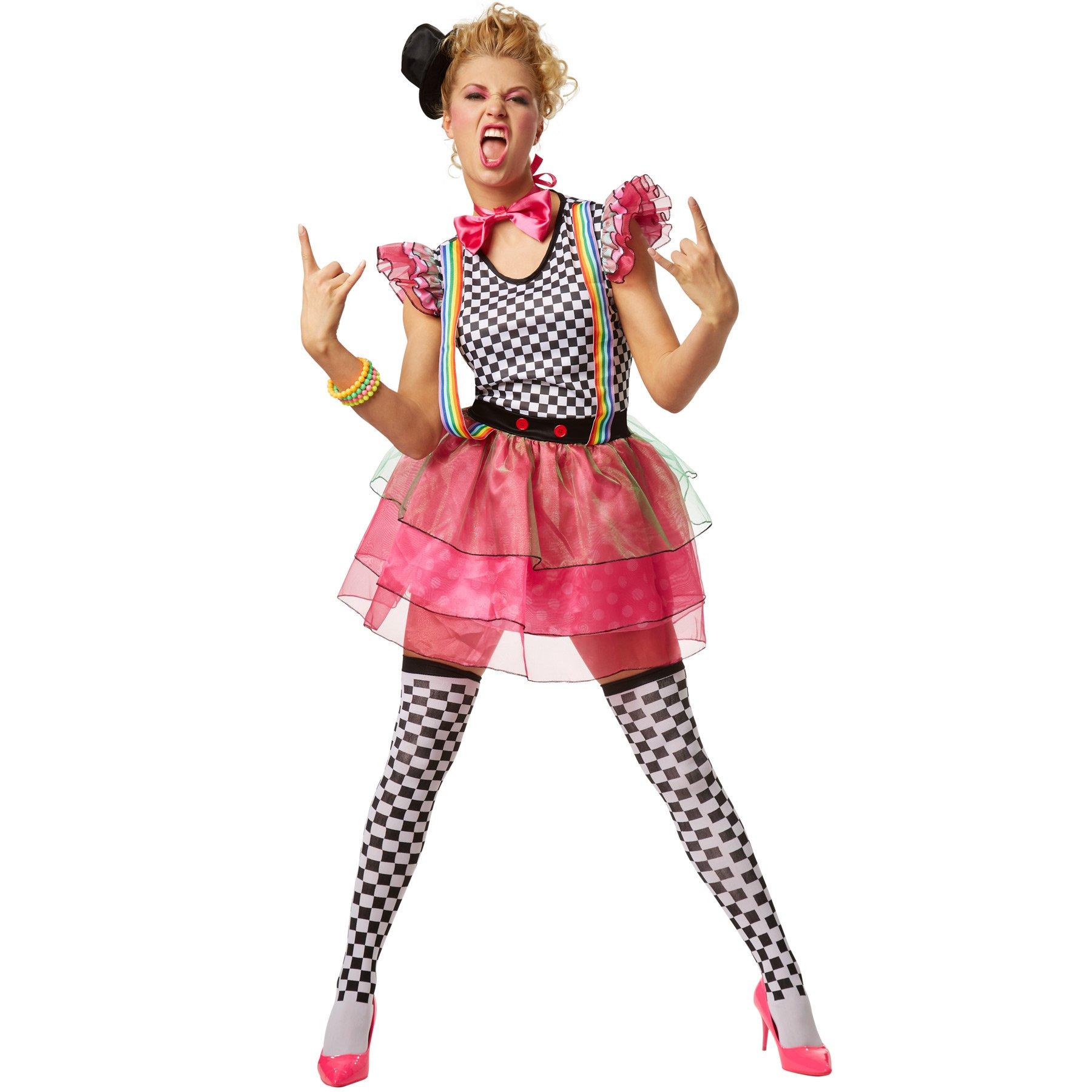 Tectake  Costume da donna - Clown Neon 