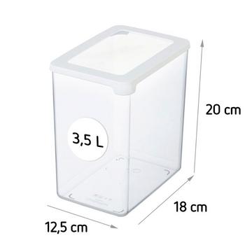 Boîtes de conservation GastroMax transparentes - Couvercle blanc