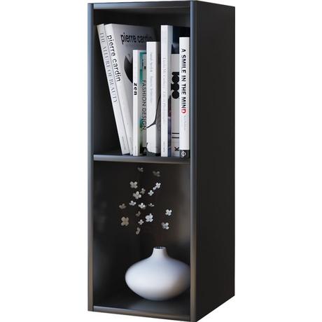 VCM Bois CD DVD Stand Rangement Étagère sur pied Bibliothèque Déco Étagère Mendas 2 compartiments  