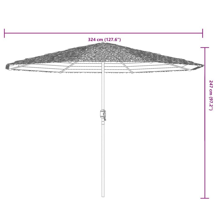 VidaXL Parasol de jardin  