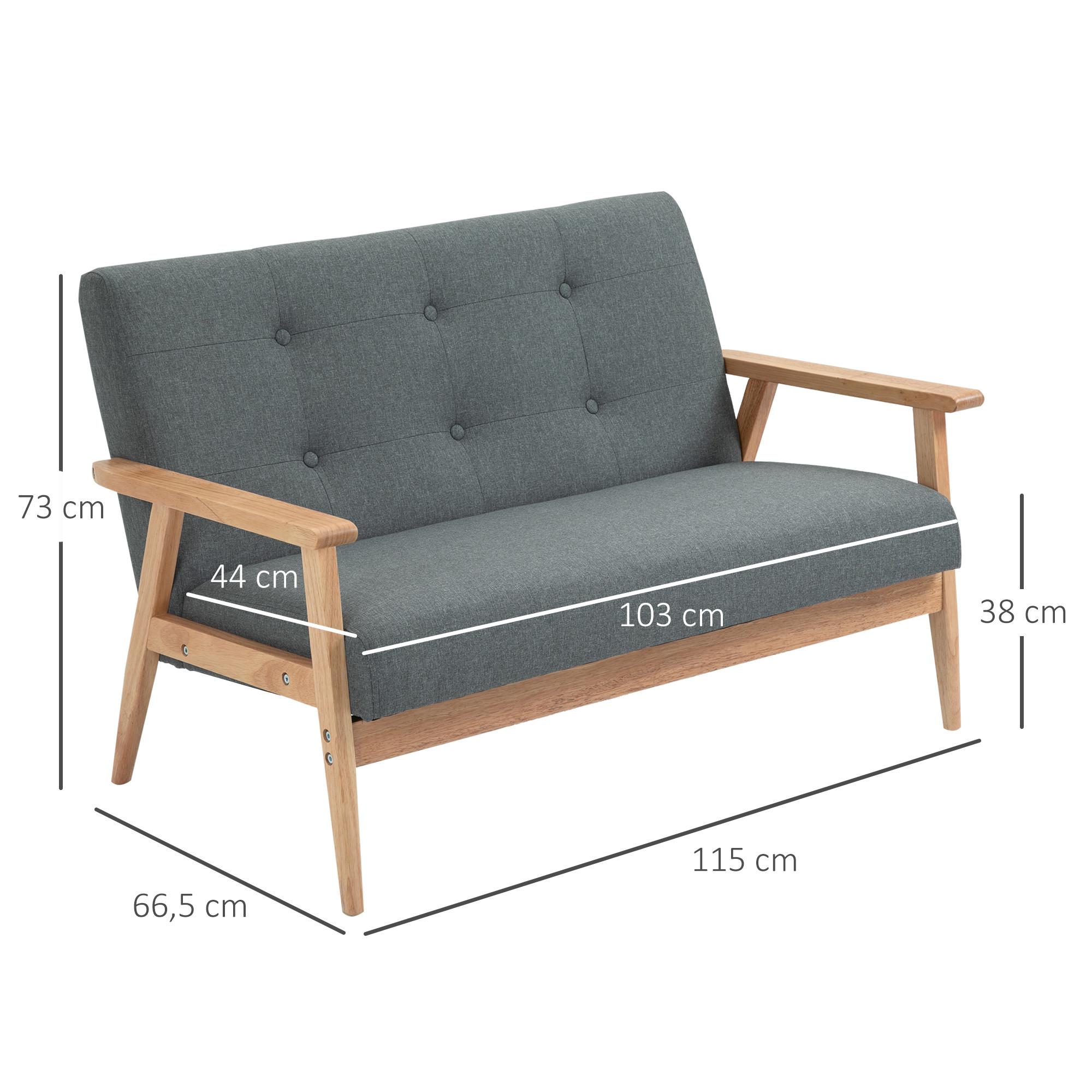 HOMCOM Sofa 2-Sitzer  