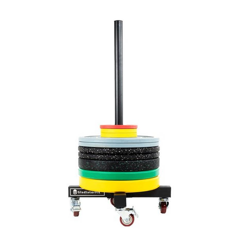 GladiatorFit  Chariot rack de transport pour disques Ø 51mm en acier GladiatorFit 