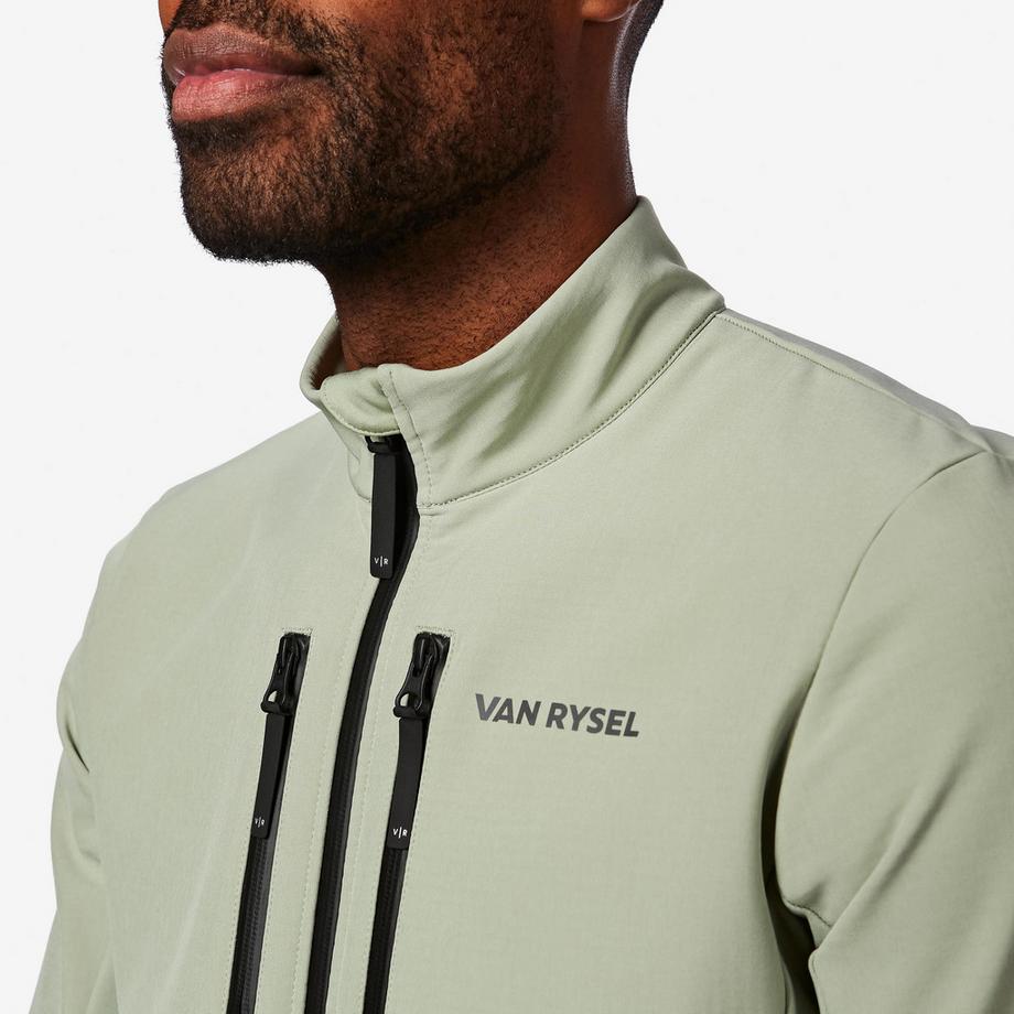 VAN RYSEL  Veste de vélo de route hiver homme, EDR vert 
