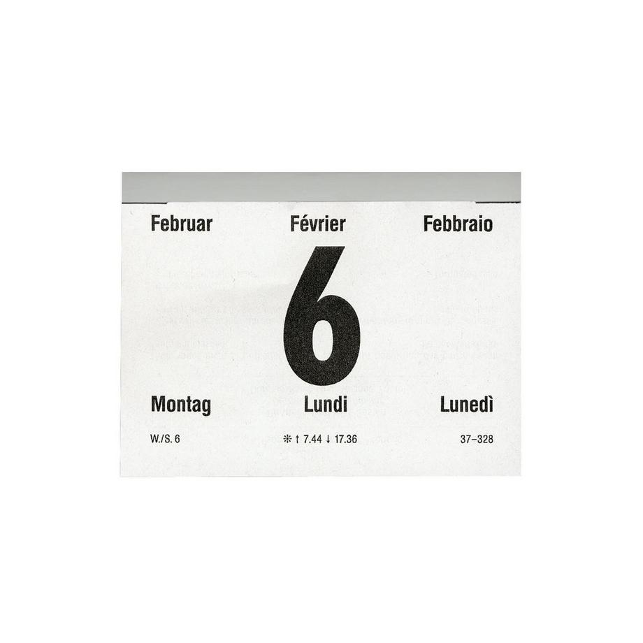 Biella Calendrier à effeuiller journalier bloc 4 oblong  