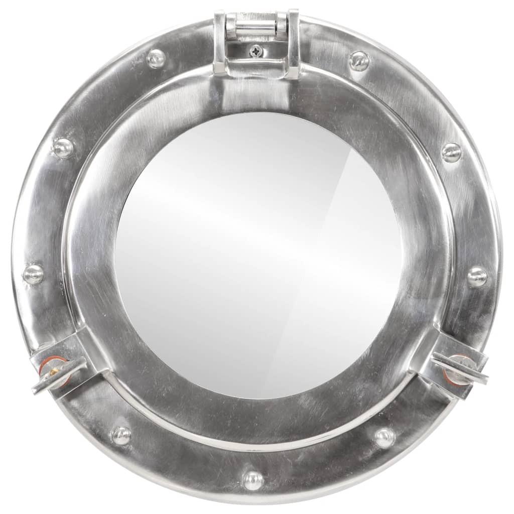 VidaXL Miroir en forme de hublot aluminium  
