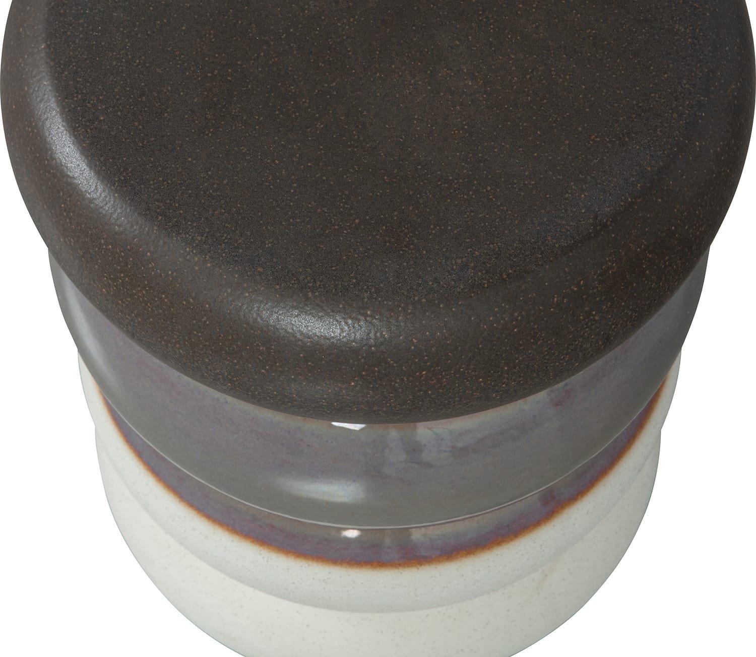 mutoni Tavolino Bulb ceramica grigio melange  