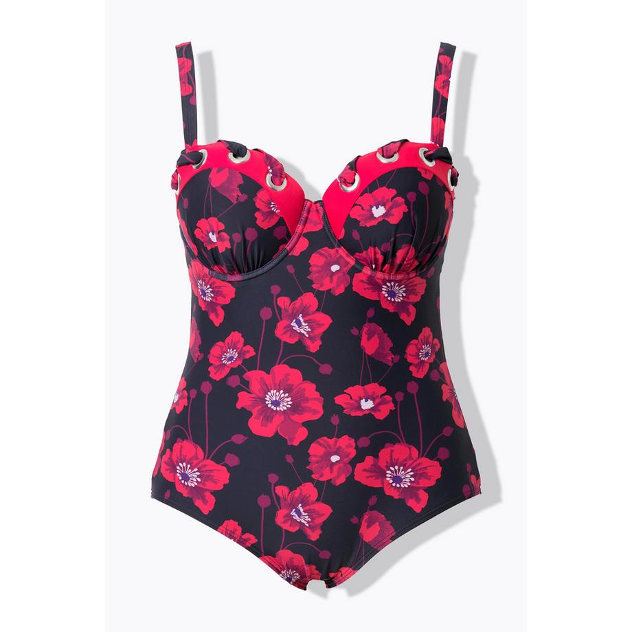 Ulla Popken Badeanzug Blüten Softcups  