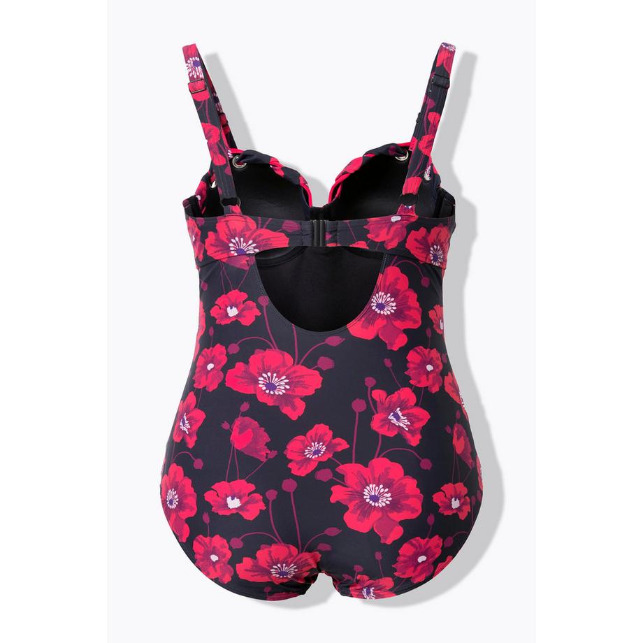 Ulla Popken Badeanzug Blüten Softcups  