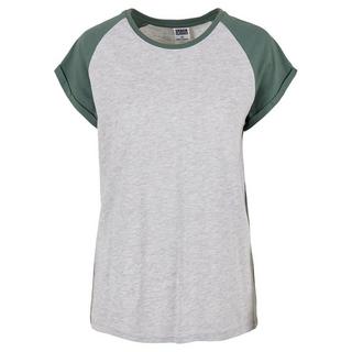 URBAN CLASSICS  -T-Shirt contrast raglan (Grandes tailles) 