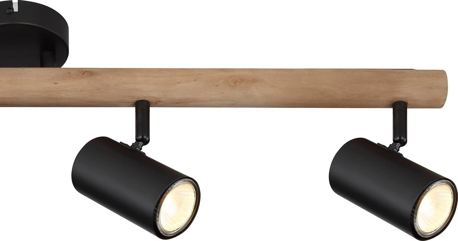 mutoni Faretto in legno testa di moro 4xGU10 LED  