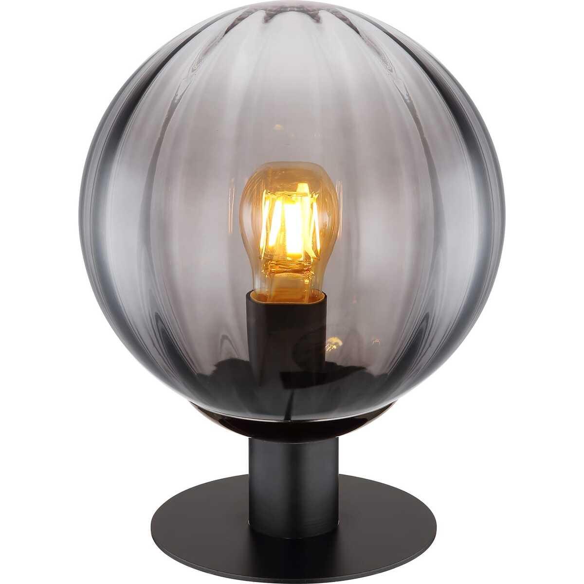 mutoni light Lampe de table Dallerta métal noir mat 1xE27  