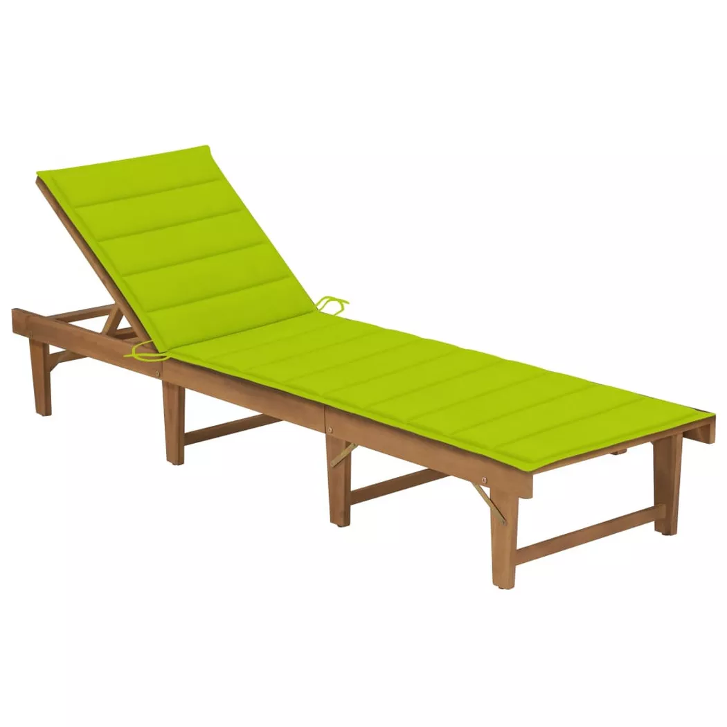 VidaXL - Sonnenliege akazienholz, One Size, Grün