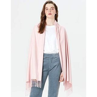 Only-bags.store Warmer Winter Herbst Unifarbener Baumwollschal mit Quasten  