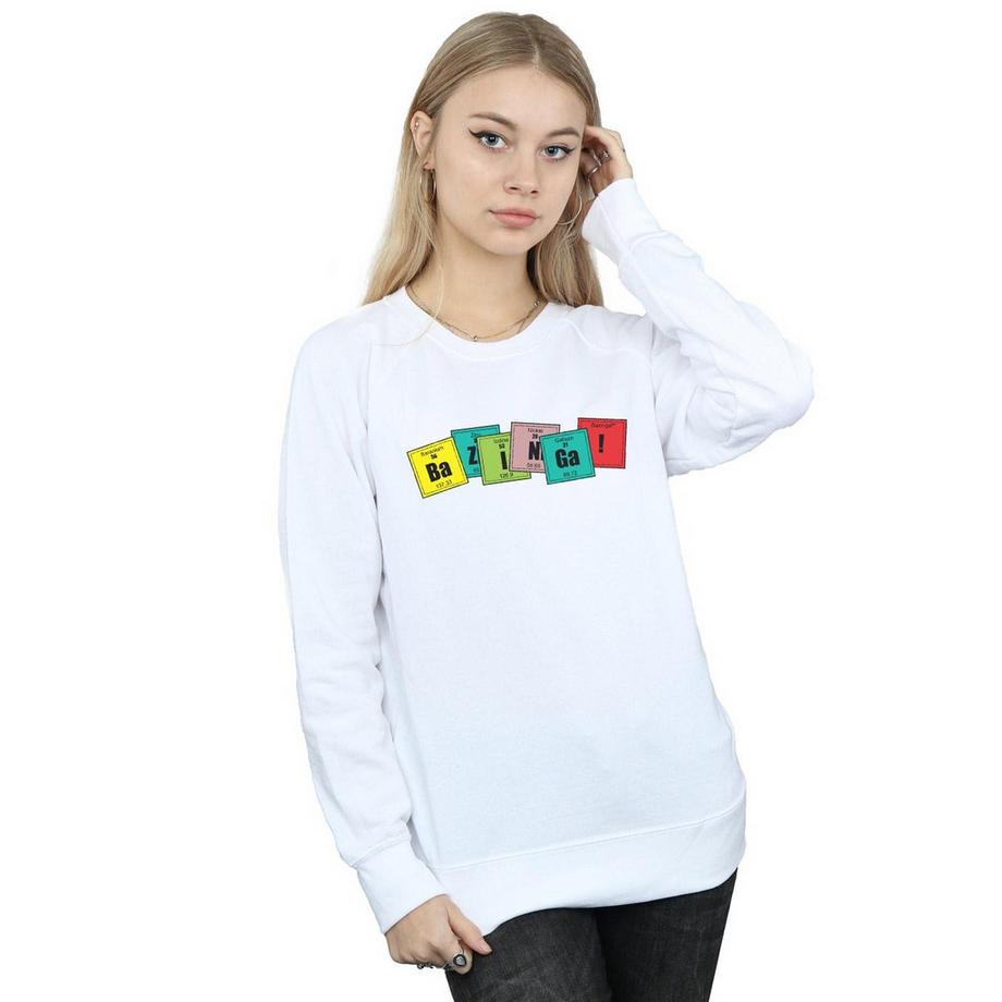 The Big Bang Theory Bazinga Grafikdruck Sweatshirt  