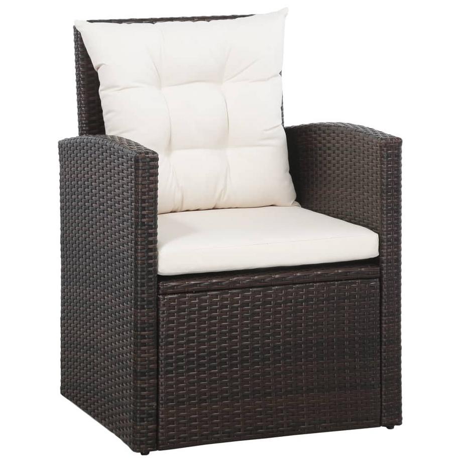 VidaXL Garten-sofagarnitur poly-rattan  