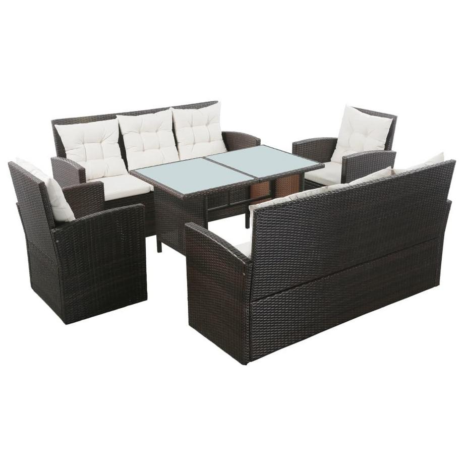 Garten-sofagarnitur poly-rattan