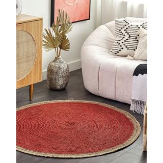 Beliani Tapis en Jute Boho MENEMEN  