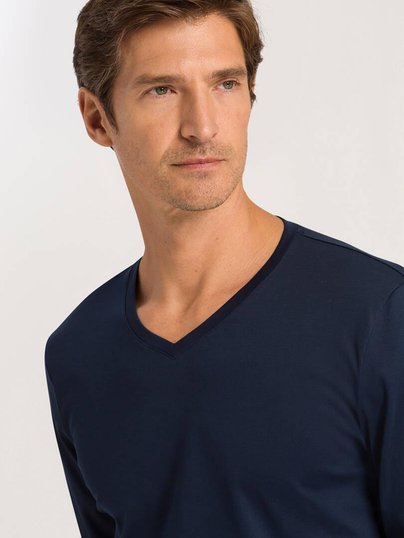 HANRO Night Selection Langarm V-Ausschnitt Pyjama  