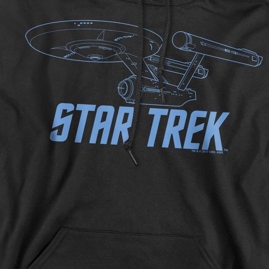 Star Trek Star Trek Enterprise Felpa con Cappuccio  