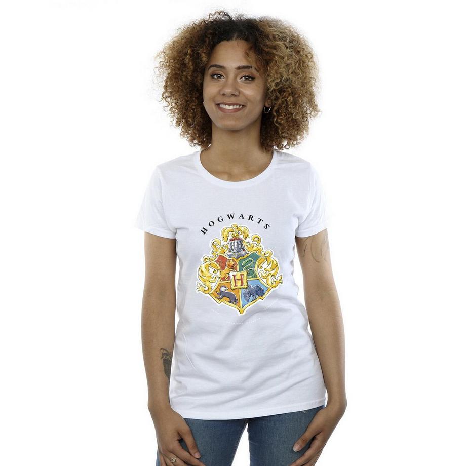 HARRY-POTTER T-Shirt Blason Poudlard Manches Courtes  