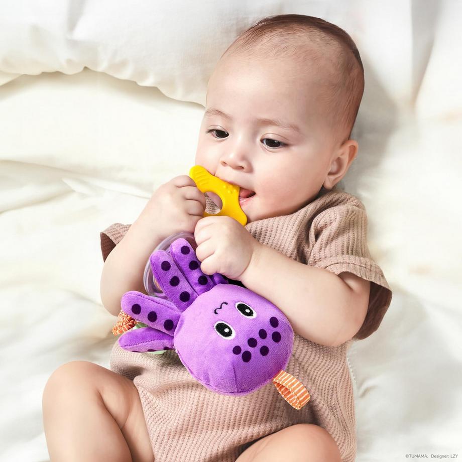 Activity-board  Jouet suspendu pour siège de voiture, hochet en peluche pour bébé avec carillon et animaux marins 