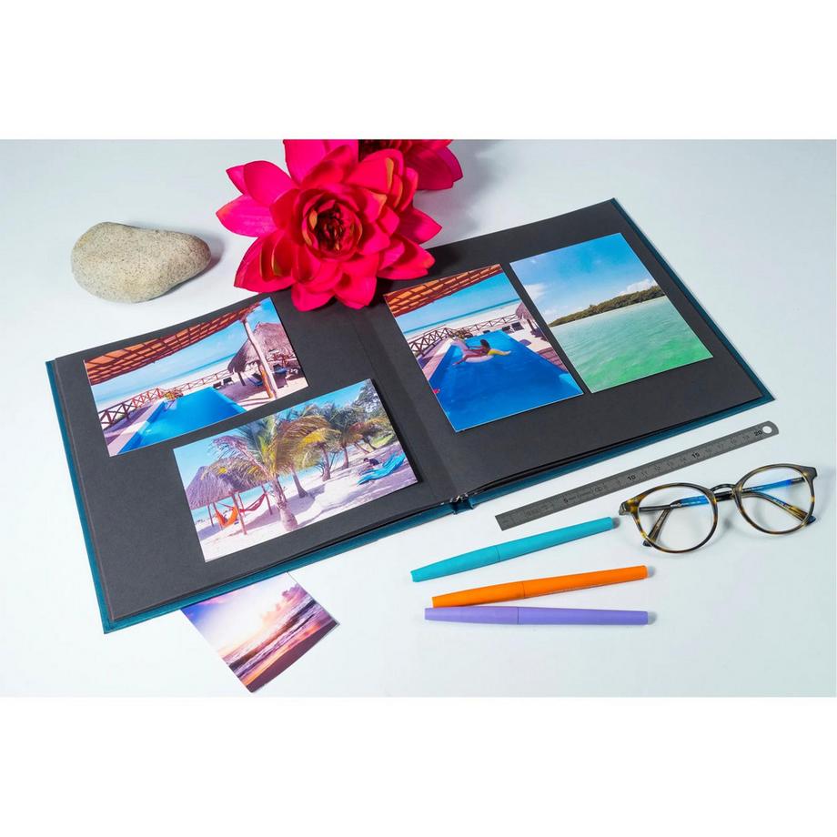 Exacompta Album photos livre 30 pages noires - Format 25x25cm - PALMA - x 2  