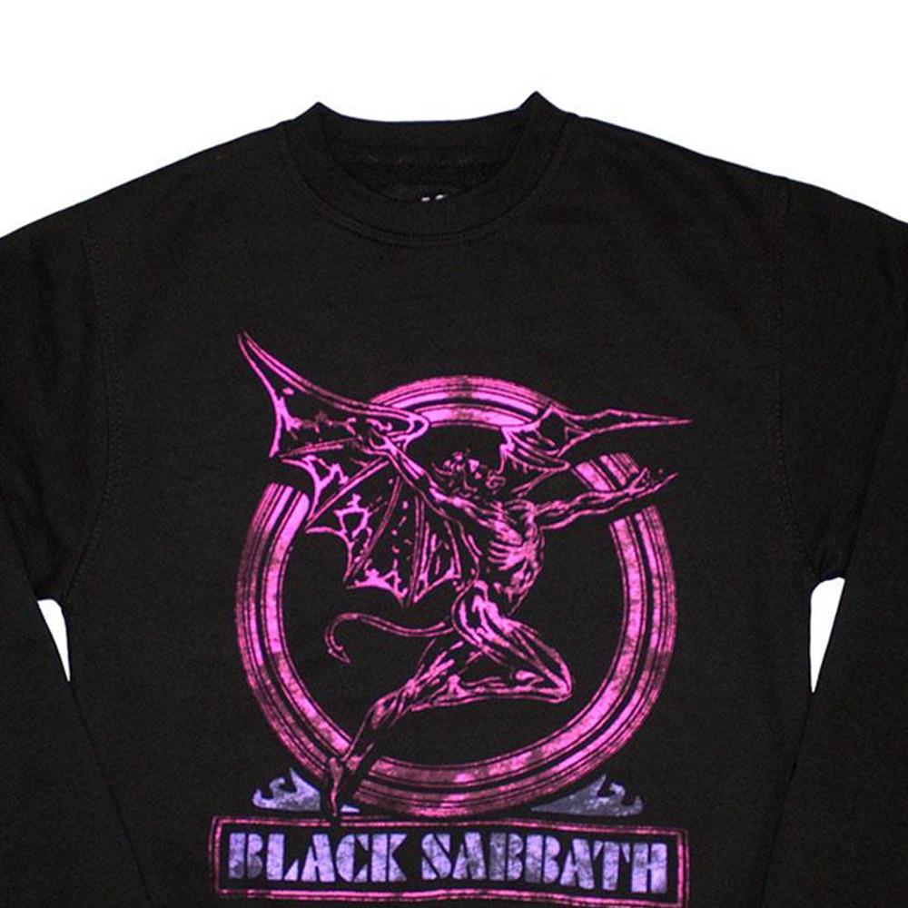 Black Sabbath  Neon Pink Henry Sweatshirt 