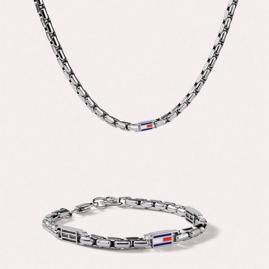 TOMMY HILFIGER  Vergoldet Edelstahl Halskette 