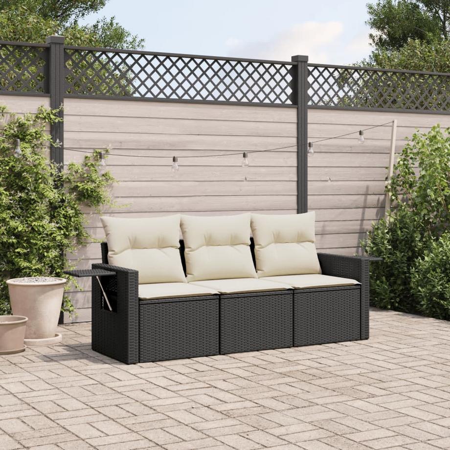 VidaXL Ensemble de canapés de jardin rotin synthétique  