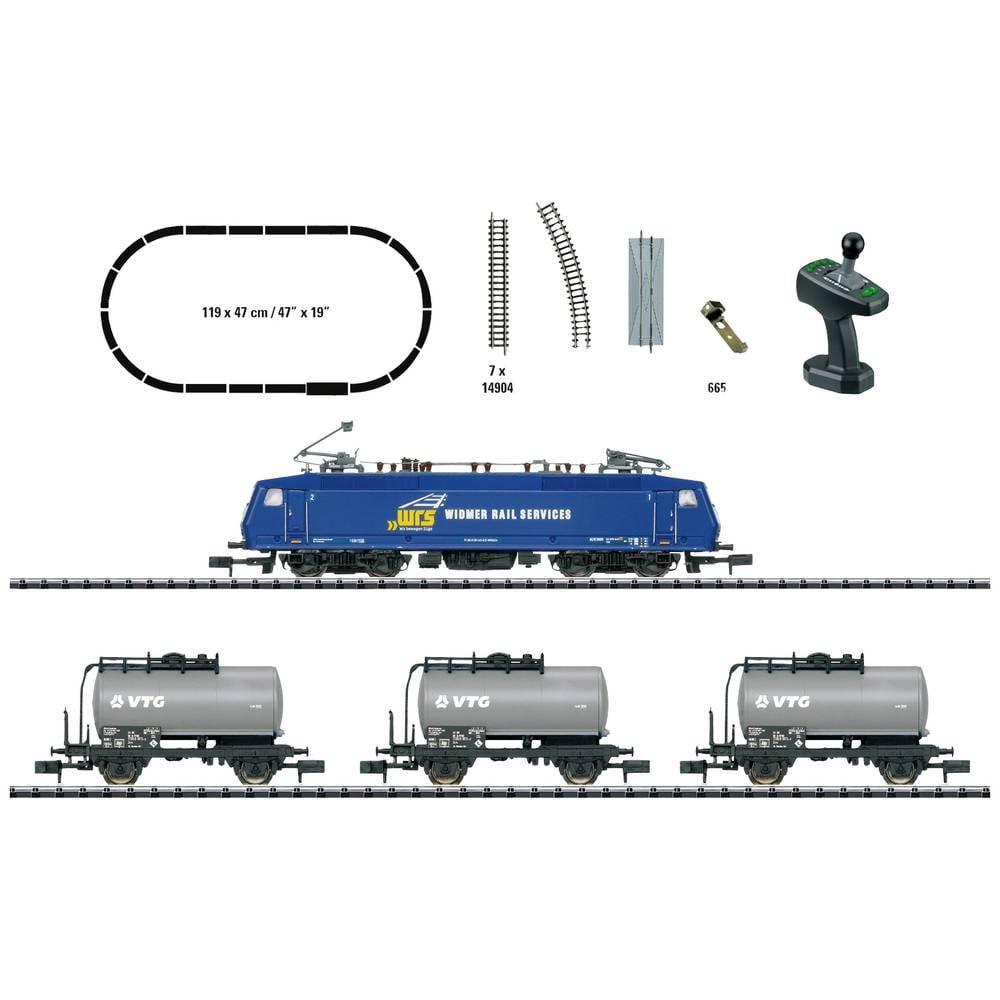 MiniTrix  N Digital-Startpackung Güterzug mit Baureihe 120 der WRS 