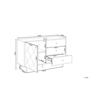 Beliani Commode en MDF Moderne PALMER  