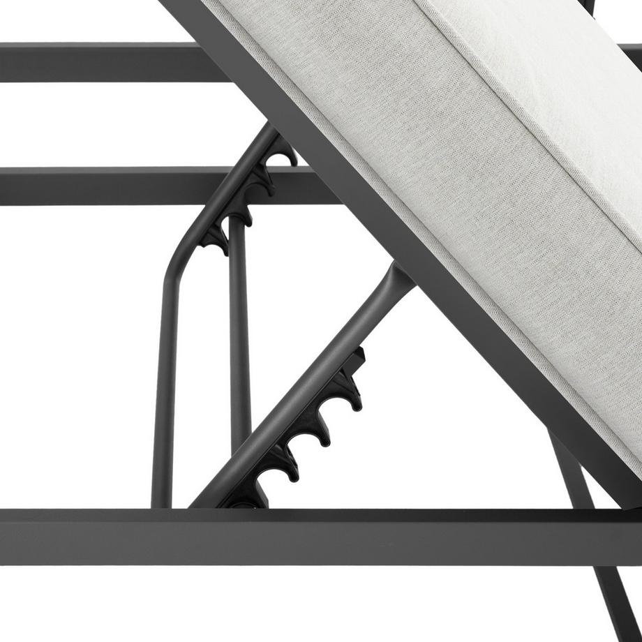 Tectake Aluminium Sitzgruppe Faro wetterfest Dicke der Sitzpolster 10 cm  