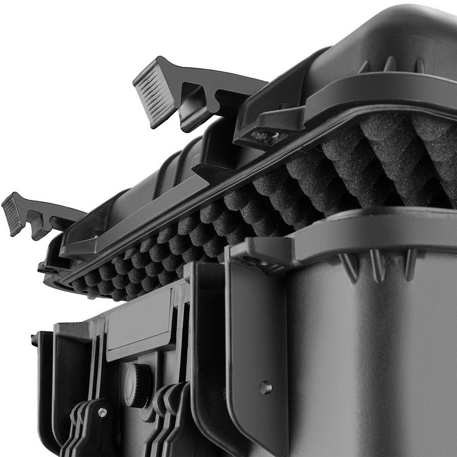 Tectake  Kamerakoffer  aus robuster Hartschale mit 3 dicken Schaumstoffeinlagen, in verschiedenen Größen erhältlich Schnappverschluss 