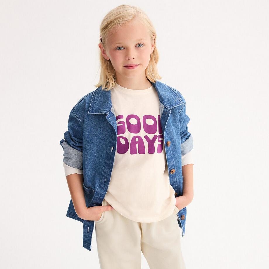 La Redoute Collections  Langarmshirt mit Messageprint 