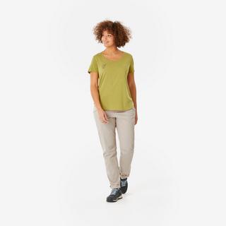 QUECHUA  T-shirt maniche corte donna cotone 