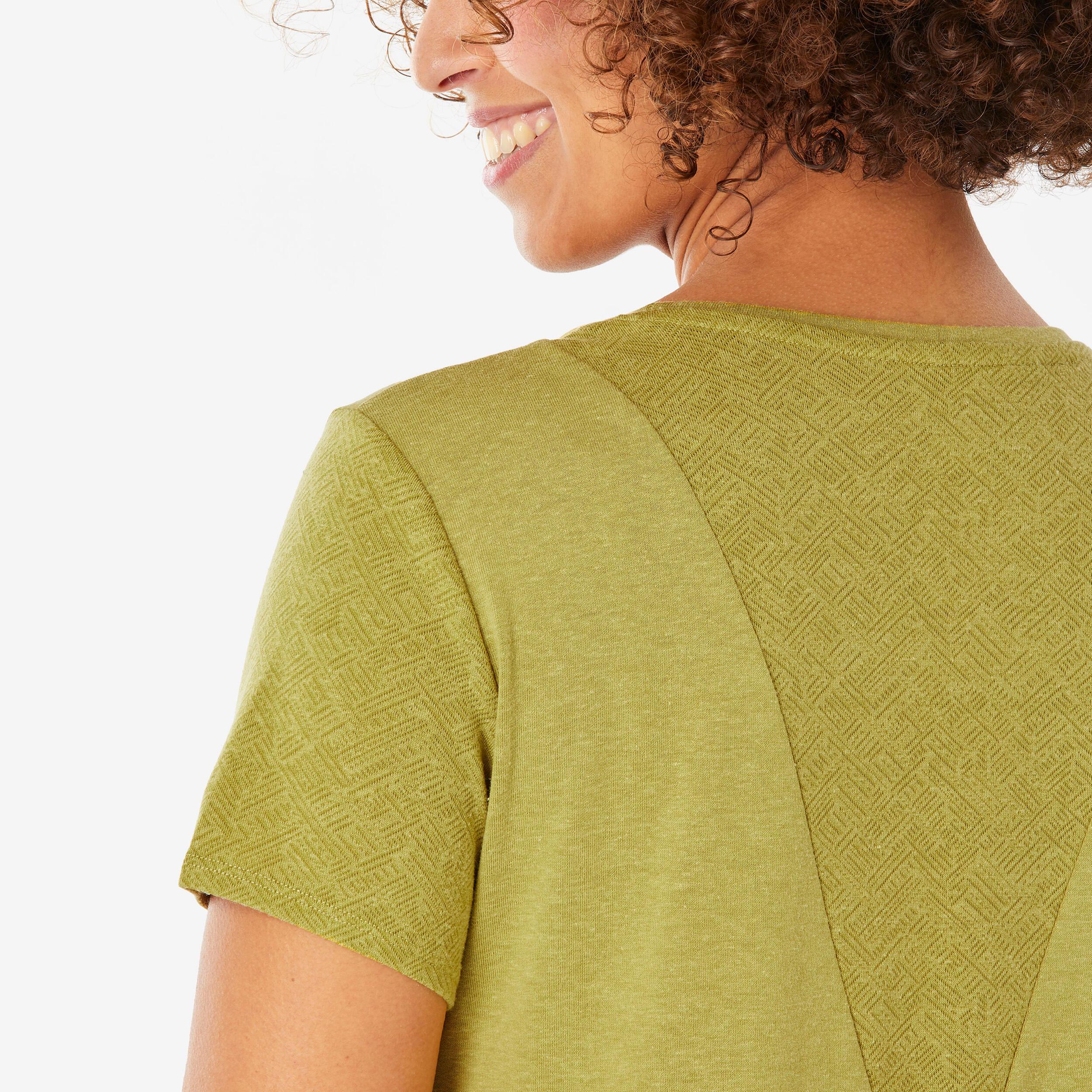 QUECHUA  T-shirt maniche corte donna cotone 