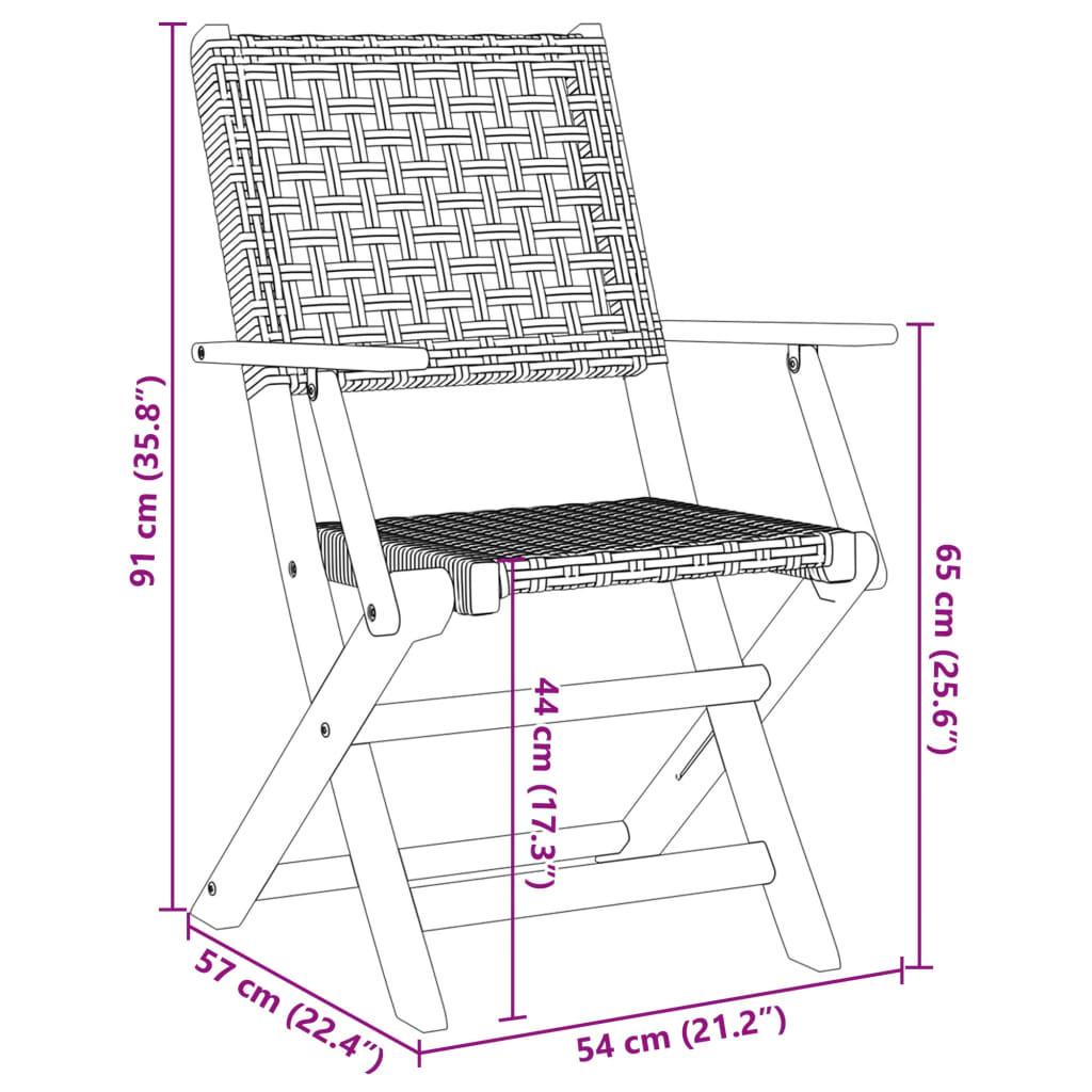 VidaXL Bistro set akazienholz  