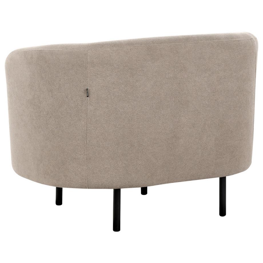 Beliani Sessel aus Stoff Minimalistisch LOEN  