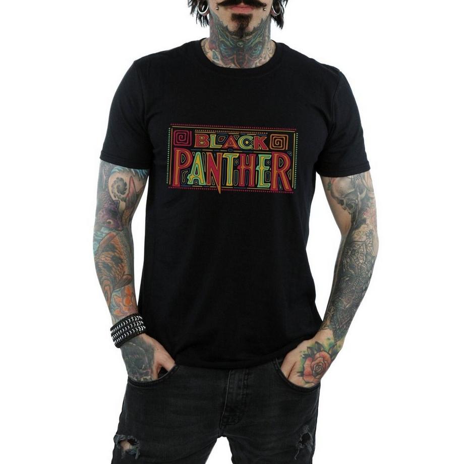 MARVEL Black Panther Logo Regular Fit T-Shirt  