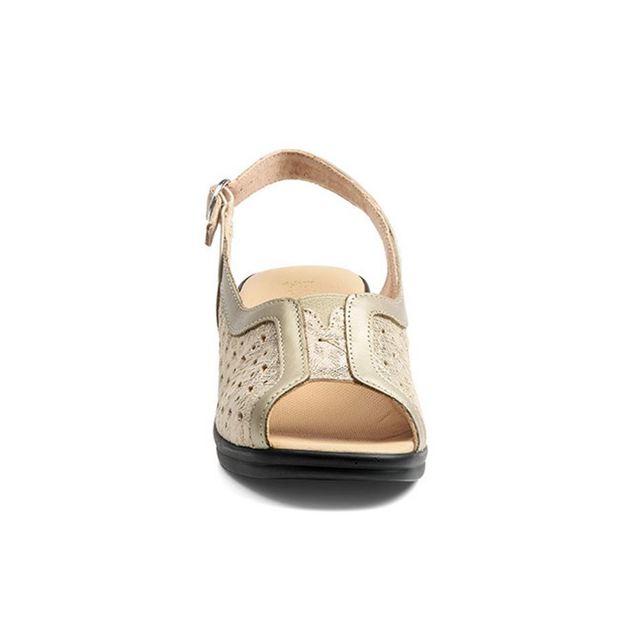 Stile Di Vita Agata Flache Ledersandalen  